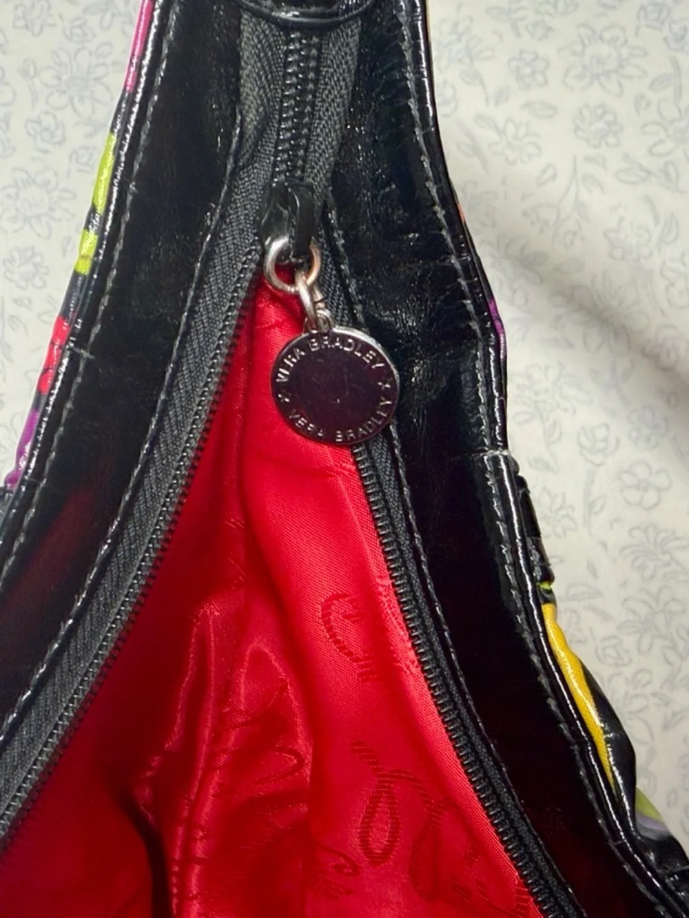 Vera Bradley A-Z Vinyl Hobo Shoulder Bag From A to Z Alphabet